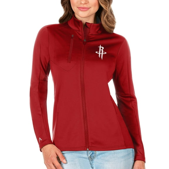 Women's Antigua Red Houston Rockets Generation Full-Zip Jacket