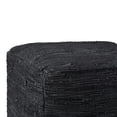 thumbnail image 5 of WyndenHall  Garcia Boho Square Pouf in Woven Genuine Leather Black, 5 of 5