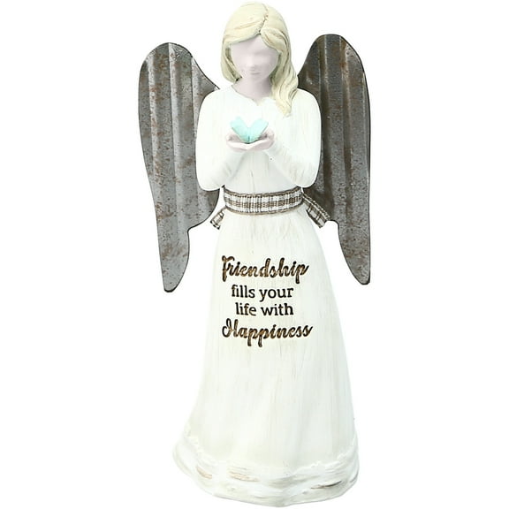 Friendship - 4.5" Angel Holding Butterfly Ornament