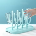 thumbnail image 3 of Baby Bottle Drying Rack, Space Saving Bottle Dryer Holder for Bottles, Nipples, Pump Parts, Cups(Blue), 3 of 6