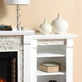 thumbnail image 4 of SEI Furniture Gallatin Traditional Electric Fireplace with Storage in White, 4 of 4