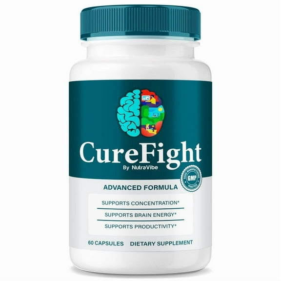 CureFight Pills – Daily Formula with a Natural Blend to Help Maintain Focus, Memory & Concentration | Clean, Gentle, Easy-to-Swallow Capsules for Everyday Sharpness (60 Capsules)