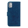 thumbnail image 6 of Allytech Case for Moto G Stylus 2021[Not for 5G], Embossed Flower Butterfly PU Leather Card Slots Kickstand Wrist Strap Flip Wallet Anti-Scratch Magnetic Snap Case for Motorola G Stylus 6.8", Blue, 6 of 6