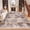 Gray and Purple, variant on Jamfeel Abstract Area Rugs for Living Room Non Slip Kitchen Rugs Classic Printed Faux Wool Carpet, 4'x6', Gray and Purple