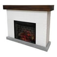 thumbnail image 6 of Country Living Jackson 55.2"W x 43.2"H x 16.1"D Electric Fireplace with Mantel Surround - White Brick, 6 of 9