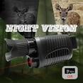thumbnail image 3 of Lunettes de Vision Nocturne Infrarouges 1080P HD Monoculaires pour Camping Enregistrement Photo et Vidéo dans l'Obscurité, 3 of 8