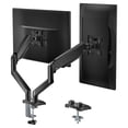 thumbnail image 1 of Soporte Doble Monitor WALI Negro con Brazo de Resorte de Gas Ajustable para Monitores de hasta 32 Pu, 1 of 9