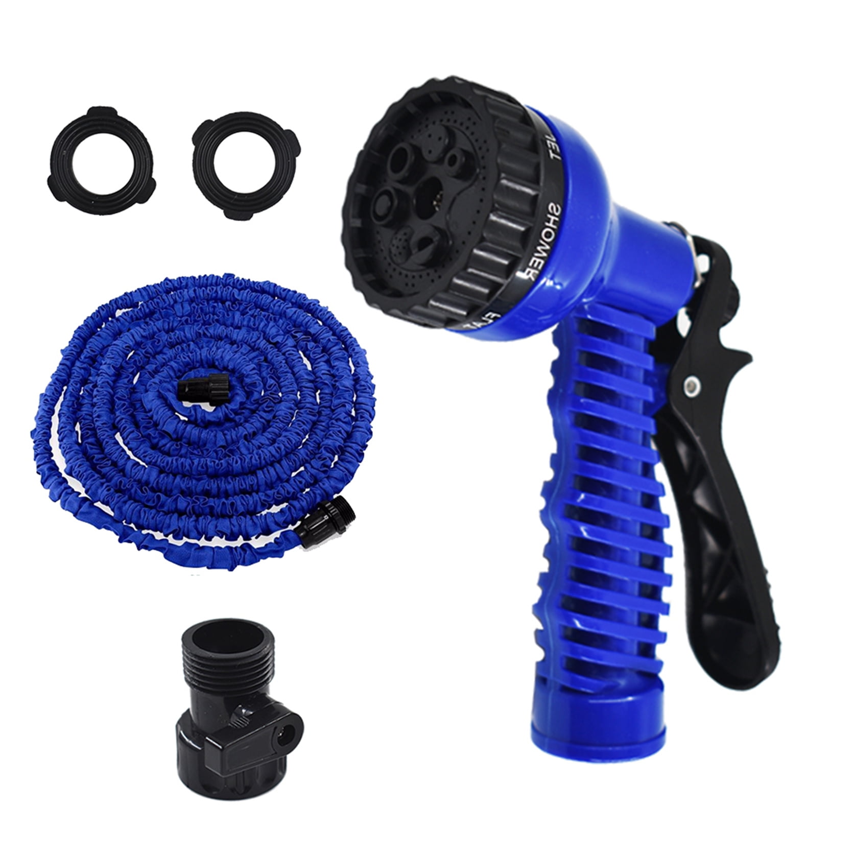 hostic Deluxe Expandable Flexible Garden Water Hose Spray Nozzle 25 50