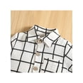 thumbnail image 5 of Baby Toddler Boy 2 Pcs Outfit Suit 6M 12M 18M 24M 3Y Contrast Color Plaid Lapel Short Sleeve Buttons Shirt Tops with Shorts, 5 of 10
