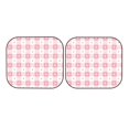 thumbnail image 7 of Daiia Plaid Heart 2PCS Car Windshield Sun Shade, Foldable Sun Shield for Car Front Window, Auto Sun Blocker Visor Protector Universal for Truck SUV Pickup-Large, 7 of 7