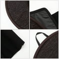 thumbnail image 5 of KAKOWELY Car Rotating Seat Cushion Coffee Fabric 2Pcs 16.9X15.7X1.2In, 5 of 8