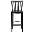 thumbnail image 5 of Home Square Restaurant Bar Stool in Black and Walnut Finish - Set of 2, 5 of 5