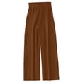 thumbnail image 5 of Women's Soft Polyester Elastic Waist Loose Pants, Solid Color Bow Tie Design, Flattering Casual Fit, Versatile Summer Work Smart Casual & Daily Errands Wear, Comfortable Wide Leg, 5 of 6