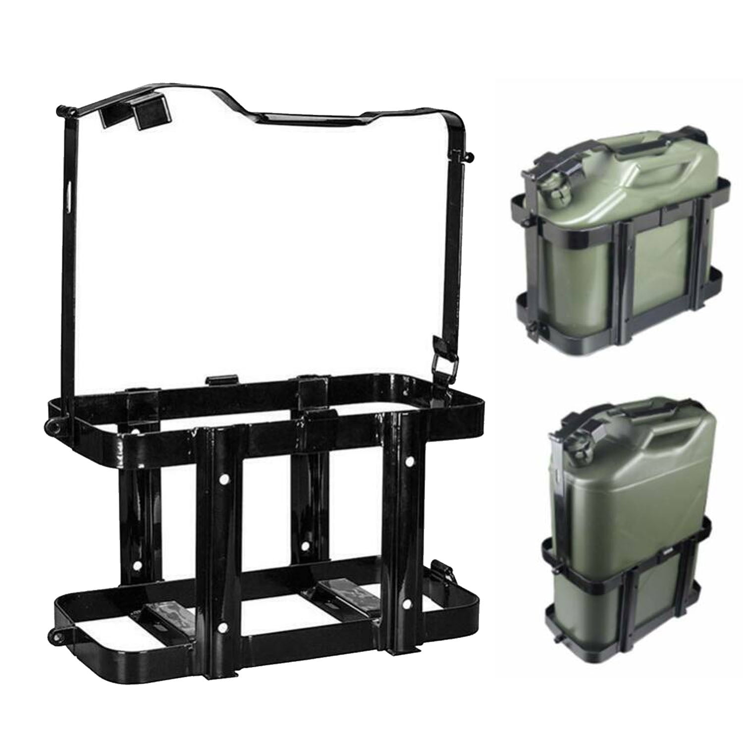 uyoyous 1Pcs Jerry Can Holder - Black 10/20 Liter