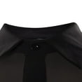 thumbnail image 4 of Robes Cosplay pour Femmes Manches Volantes Col en Maille Couleur Unie Robe de Soirée Ceinture en Cuir, 4 of 6