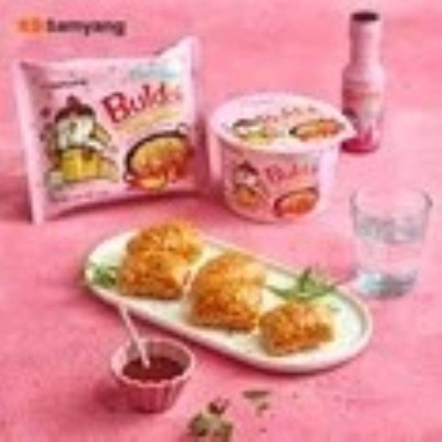 Samyang Buldak Carbonara Spicy Chicken Ramen Bowl, 3.7 oz., 6 pk. with bowl by OMA