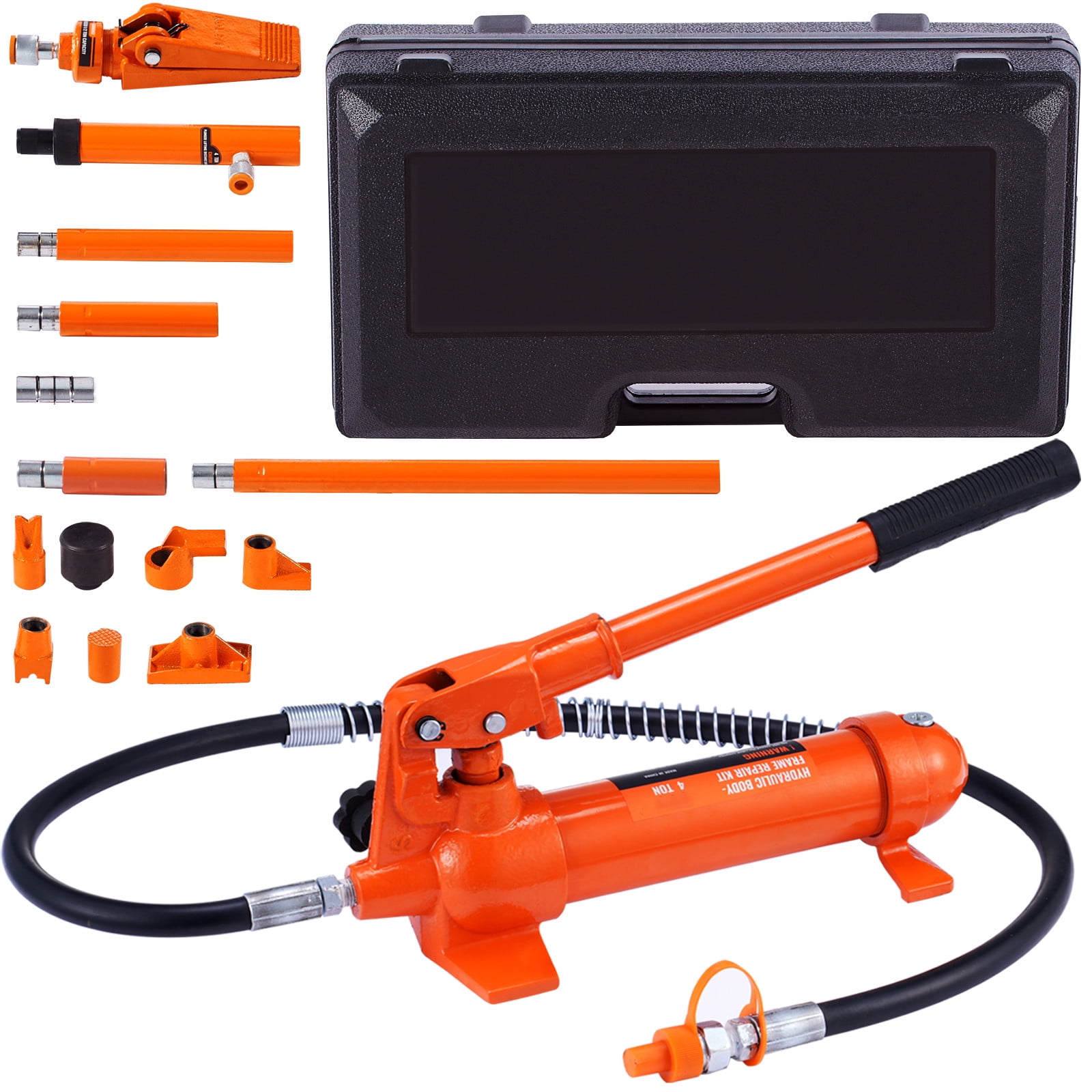 VEVOR 4 Ton Porta Power Kit Hydraulic Jack Air Pump Lift Ram Tool Auto