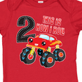 thumbnail image 4 of Inktastic Monster Truck How I Roll 2nd Birthday Boys Baby Bodysuit, 4 of 5