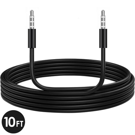 3.5mm Auxiliary Cord 10FT Male Male Stereo Audio For Android Samsung Galaxy S9 iPhone X iPad iPod PC Computer Laptop Tablet Speaker Home Car System Handheld Game Headset High Quality