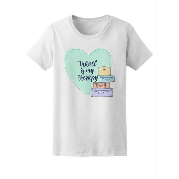 Traveling Therapy T-Shirt Women -Image by Shutterstock, Female Medium