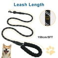 thumbnail image 2 of Durable Dog Leash, 5 FT/6 FT, 1/2", Padded Handle Nylon Dog Reflective Leash for Small Medium & Large Dogs Walking(5 ft, Black), 2 of 8