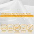 thumbnail image 3 of cyrico 2 Pack Rain Ponchos for Adults Men Women, Reusable EVA Clear Raincoat Waterproof with Hood, 3 of 8