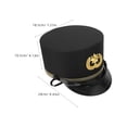 thumbnail image 2 of BESTYASH Sombrero De Conductor De Negro Para Cosplay, Desfiles Y Eventos Temáticos, 2 of 6