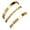 a, variant on Gold Bracelets For Women Non Tarnish Plated Chunky Cuff Bracelet Stackable Gold Bangles Bracelet For Women Trendy Tie Knot Cuban Rope Paperclip Beaded Bracelet Stack Jewe
