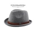 thumbnail image 7 of vlrwzc Grey Classic Bowler Hat, Vintage Round Top Derby Hat for Party and Daily Use, 7 of 7