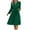 Green, variant on biudgviw Wedding Guest Dresses for Women Trendy Long Sleeve V Neck Plain Dress Belted Loose A-Line Party Midi Dress