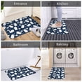 thumbnail image 5 of Sikiie Swan Print Flannel Anti-slip Floor Mat 16x24in, Thickened Dustproof Entrance Door Mat Floor Mat for Kitchen, Bathroom, Laundry Room, 5 of 7