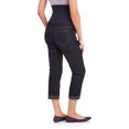 thumbnail image 2 of Oh! Mamma Maternity Roll Cuff Denim Capris - Available in Plus Sizes, 2 of 3