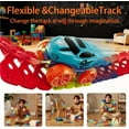 thumbnail image 3 of Anti Gravity Race Track with Car, Race Track with LED Light-Up Race Car, Interchangeable Car Shells and Multicolor Flexible Changeable Tack, 3 of 5