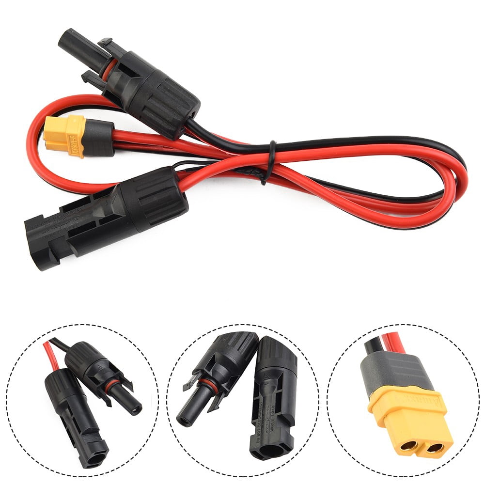 12AWG XT60 Female Solar Panel Connection Cable Charging Cable Solar Generator