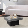 thumbnail image 2 of Meridian Furniture Palladium Textured Metal Coffee Table in Chrome, 2 of 7