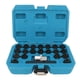 thumbnail image 2 of Kit de extracción de llave de bloqueo de rueda de 22 piezas, herramienta antirrobo para extracción de tuercas de rueda con adaptador de enchufe de 1/2 pulgada equivalente a OEM T10313, 2 of 15