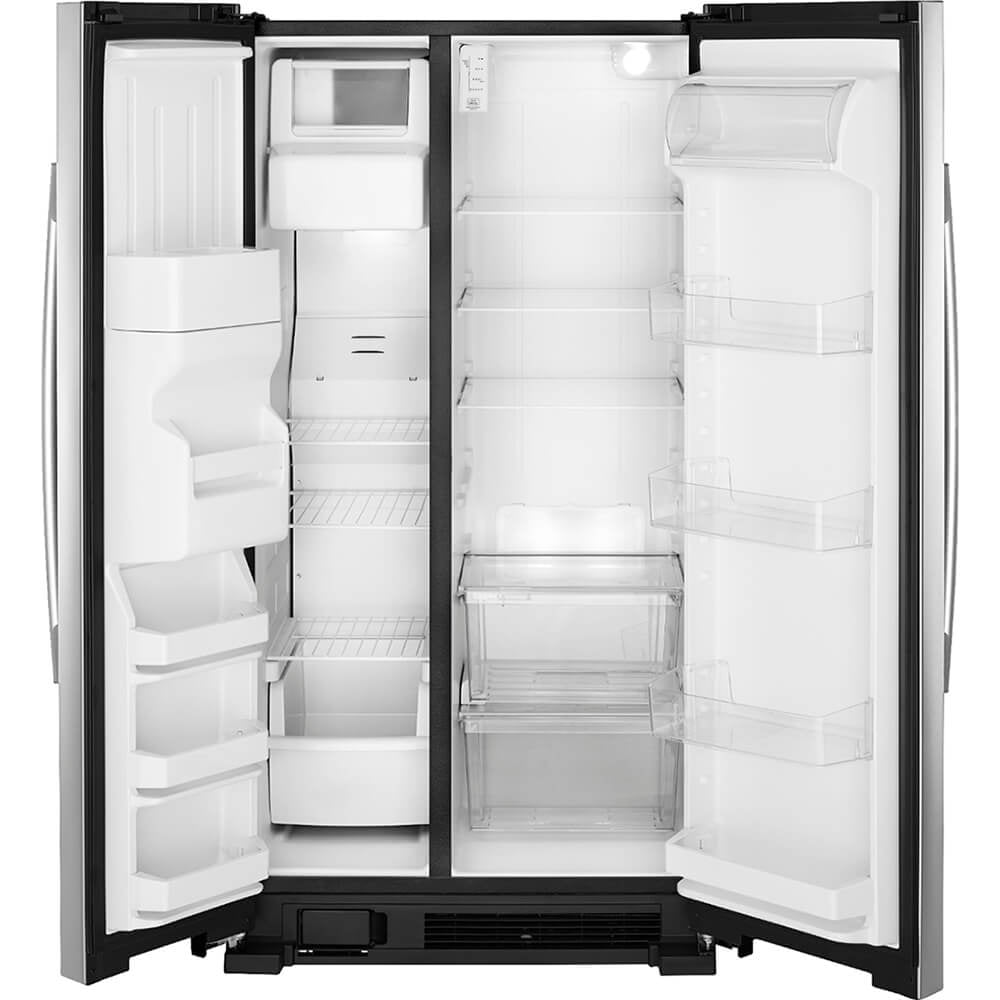 Amana® ASI2575GRS: 36-inch Side-by-Side Refrigerator with Dual Pad External Ice and Water Dispenser