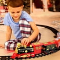 thumbnail image 5 of RUIG Christmas Train Toy Set Train Toys Set for Boys with Lights and Sound Toy with Steam Locomotive Carriages and Tracks Toddler Model for 3 4 5 6 7 8+ Years Old, 5 of 9