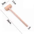 thumbnail image 2 of Wooden Ice Hammer, 1Pc Ice Mallet Practical Ice Crushing Tool Ice Hammer for Home Party Bar Kitchen (Assorted Color), 2 of 5