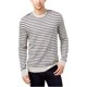 thumbnail image 1 of Suéter tipo suéter a rayas de marea baja para hombre de Club Room, gris, grande Club Room Pull-over, 1 of 1