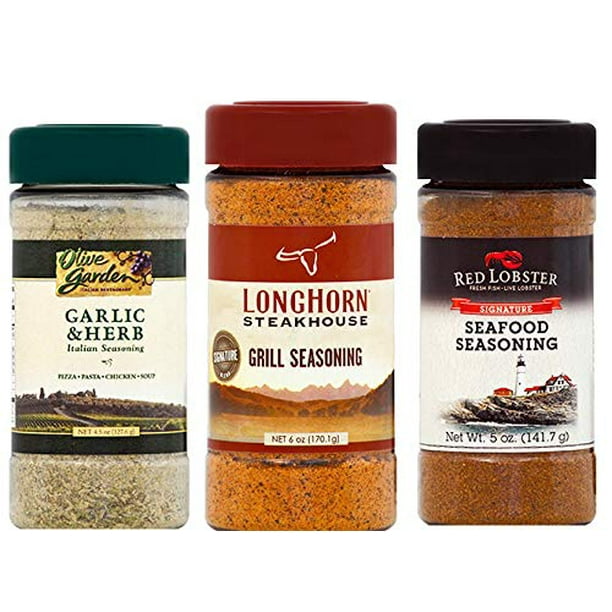 Longhorn Steakhouse Grill Seasoning, Red Lobster Signature Seafood