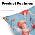 thumbnail image 2 of Cupid Sumptuous Velvet Throw Pillow Covers Set of 2, Decorative Bed Pillow Cases with Unique Patterns for Home Decor, Sizes 16x16, 18x18, 20x20 Inches, 2 of 6