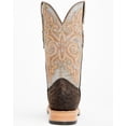 thumbnail image 5 of Tanner Mark Men's Exotic Full Quill Ostrich Western Boot Broad Square Toe Dark Brown 9 D(M) US, 5 of 7
