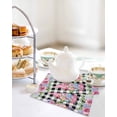 thumbnail image 4 of Spring Gnomes Kitchen Dish Towels for Drying Dishes Set of 2, Botanical Rose Leaves Black Buffalo Plaid Waffle Weave Microfiber Hand Tea Bathroom Towels Quick Dry & Absorbent Towel 12x12, 4 of 7