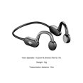 thumbnail image 4 of Tholdsy Auricular inalámbrico portátil compatible con Bluetooth 5.1 180mAh Recargable Auriculares de conducción ósea con cable Negro Gris Type2 NO2, 4 of 6