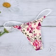 thumbnail image 4 of TSADFHJI Womens Sexy Underpants Fashion Comfort Sexy Pattern Sexy Panties Low Rise Soft Sexy T Back G String Panties Womens Underpants Cancer Month Xxl Watermelon Red, 4 of 4