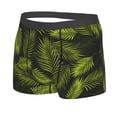 thumbnail image 5 of Goofa Tropical Palm Leaves Fern Leaf Printed Men's Boxer Briefs Underwear, Moisture-Wicking Underwear, Trunk,Soft and Breathable Cotton Underwear-Medium, 5 of 9