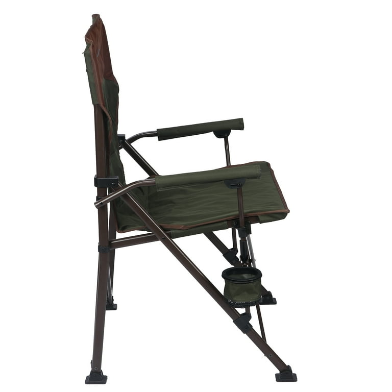 Ozark Trail Heavy Duty Hard Arm Camp Chair, Brown photo 8