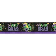 Unique Industries Assorted Colors Mardi Gras Party Banner, 144" x 5"