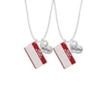 thumbnail image 2 of Delight Jewelry Acrylic Red "Hello" Name Tag Mother & Daughter Heart Necklaces (Set of 2), 19"+2", 2 of 4